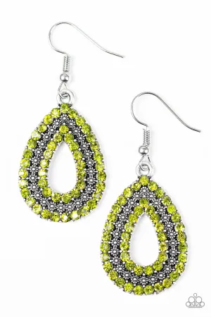 Paparazzi Earring ~ Make A GLAM Out Of You - Green