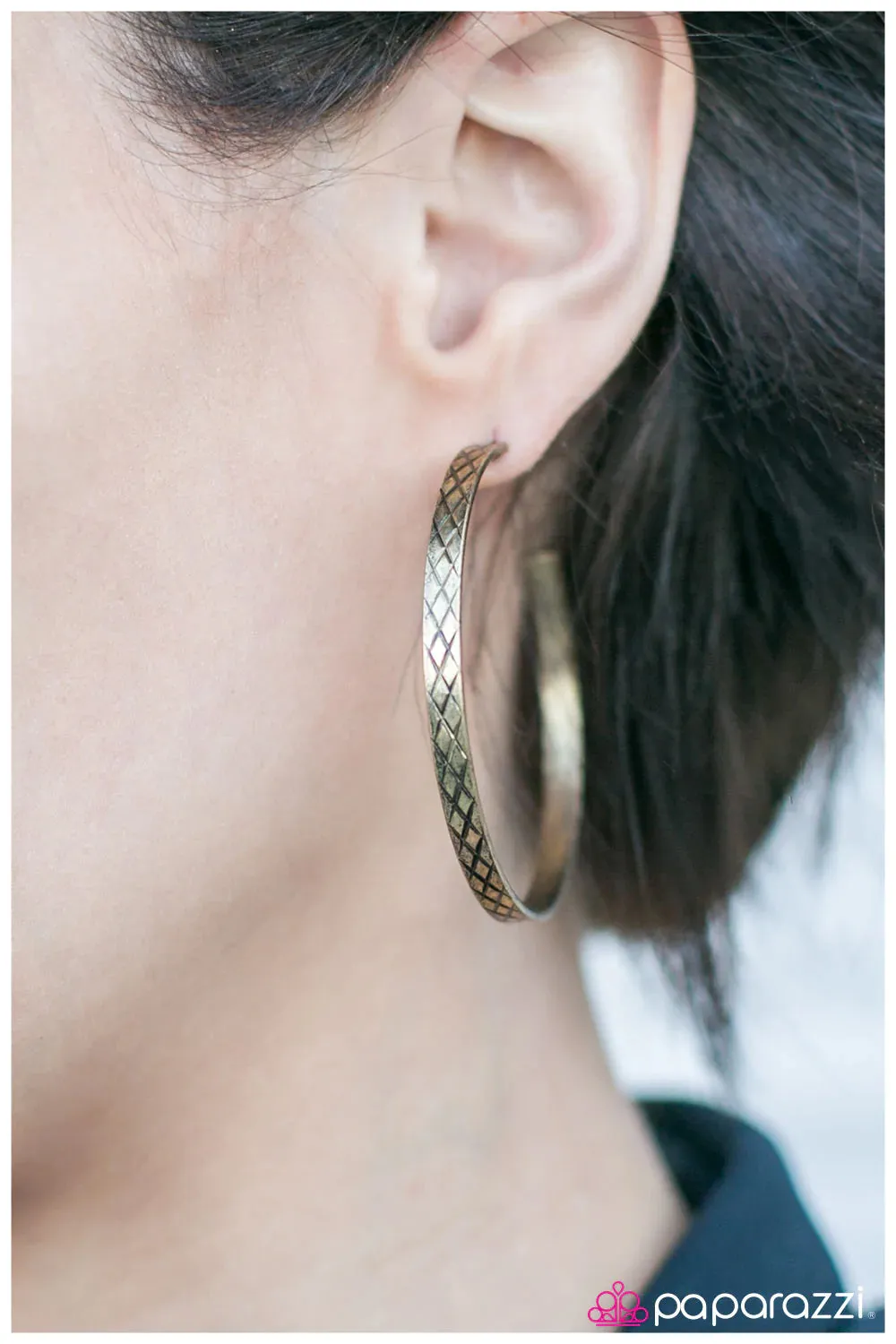 Paparazzi Earring ~ Safari Adventure - Brass