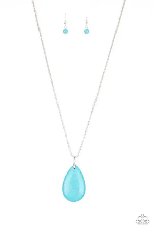 Paparazzi Necklace ~ Sedona Sandstone - Blue