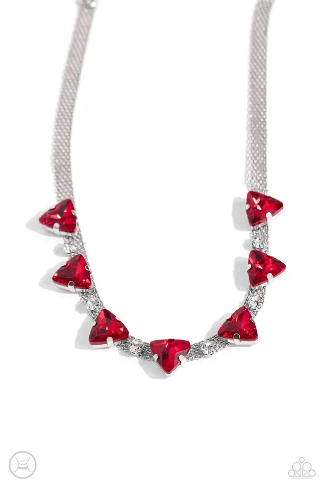 Paparazzi Necklace ~ Strands of Sass - Red