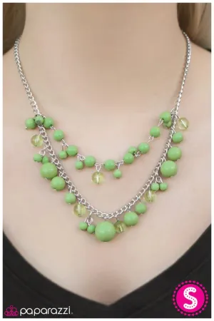 Paparazzi Necklace ~ The Wedding Planner - Green