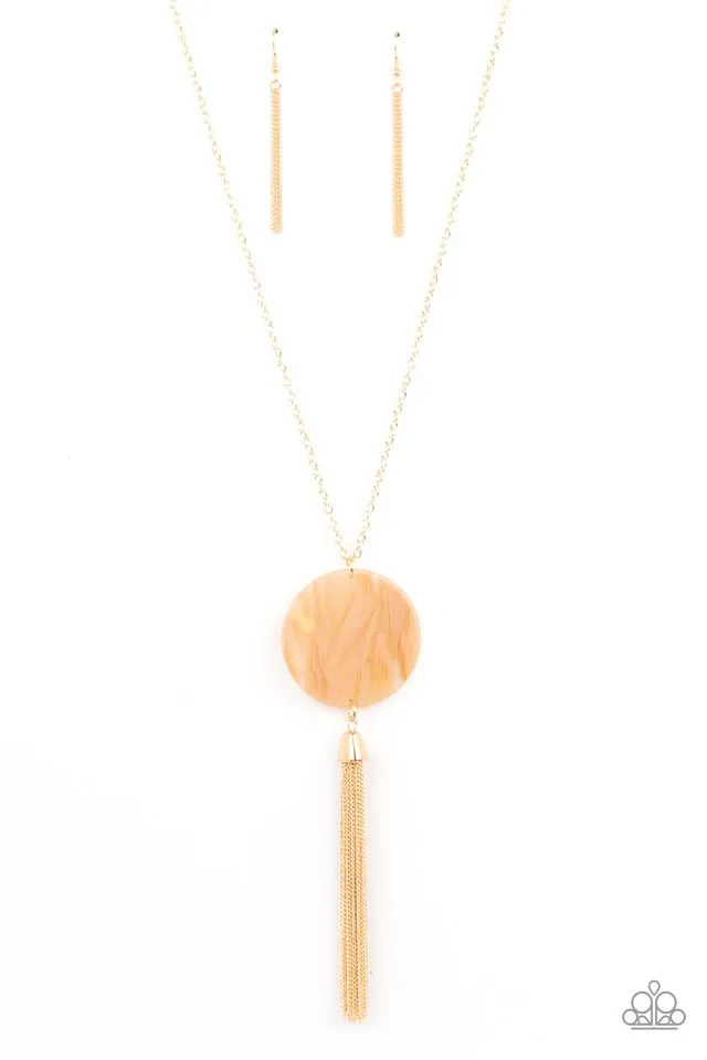 Paparazzi Necklace ~ Up FAUX Grabs - Orange