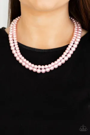 Paparazzi Necklace ~ Woman Of The Century - Pink