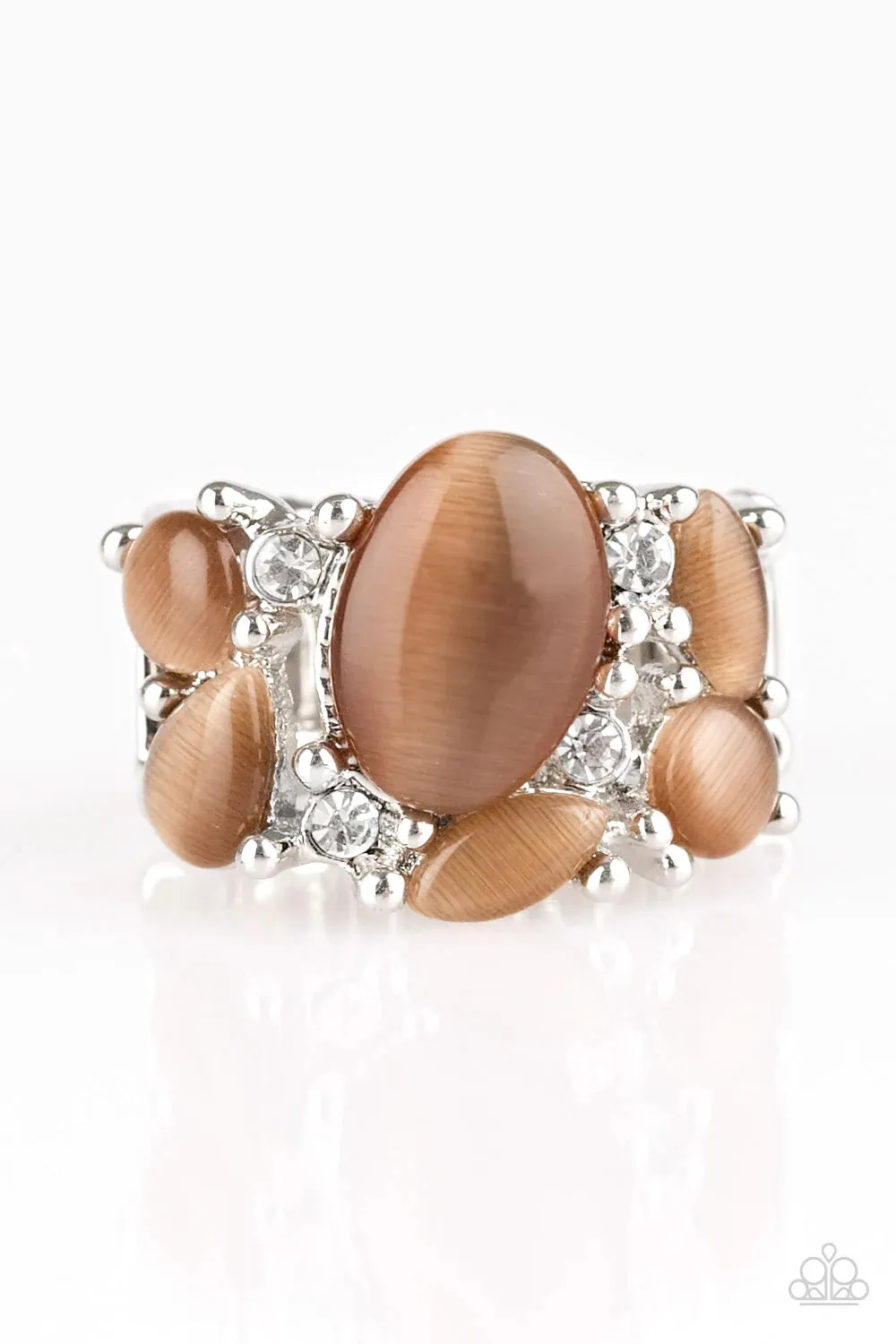 Paparazzi Ring ~ Modern Moonwalk - Brown