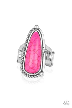 Paparazzi Ring ~ Pioneer Plains - Pink