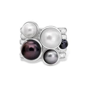 Pearlicious Twinkle Stacking Rings