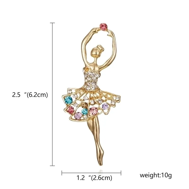 Pin Cartoon Character Alloy Plating Inlay Artificial Diamond Unisex Brooches