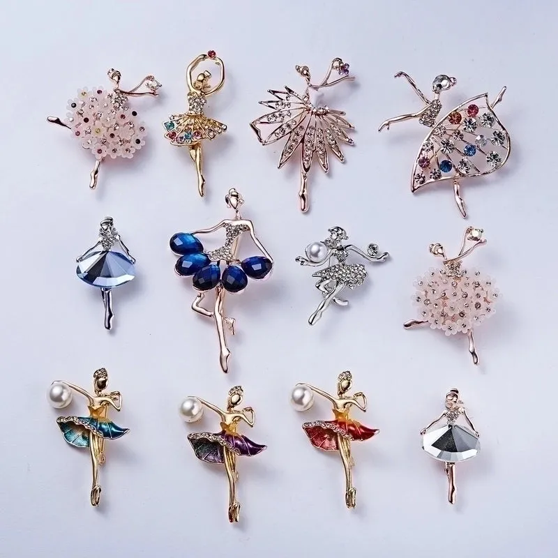 Pin Cartoon Character Alloy Plating Inlay Artificial Diamond Unisex Brooches