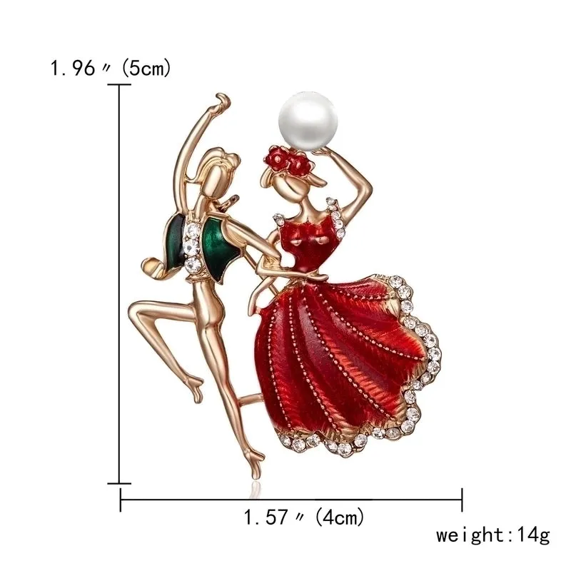 Pin Cartoon Character Alloy Plating Inlay Artificial Diamond Unisex Brooches