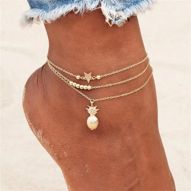 Pineapple Ankle Chain