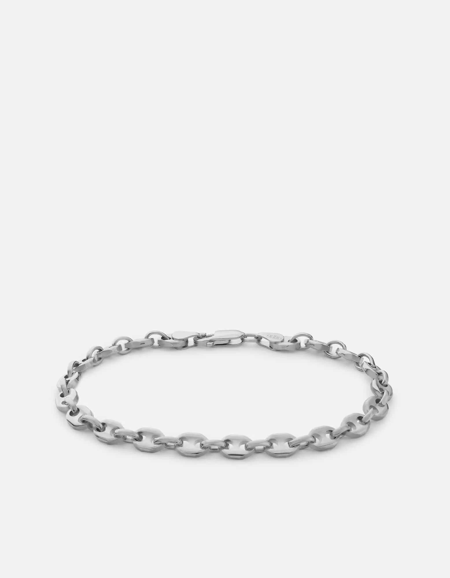 Pyper Link Puff Bracelet, Sterling Silver