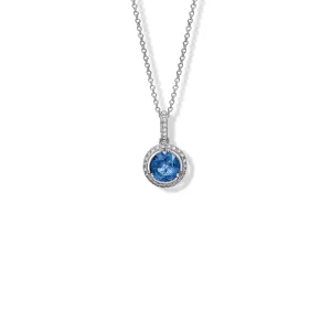 Rivière Necklace Pendant 18ct White Gold - Kyanite & Diamond