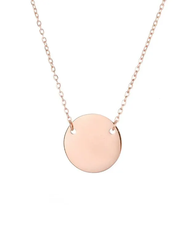 Round Pendant Necklace