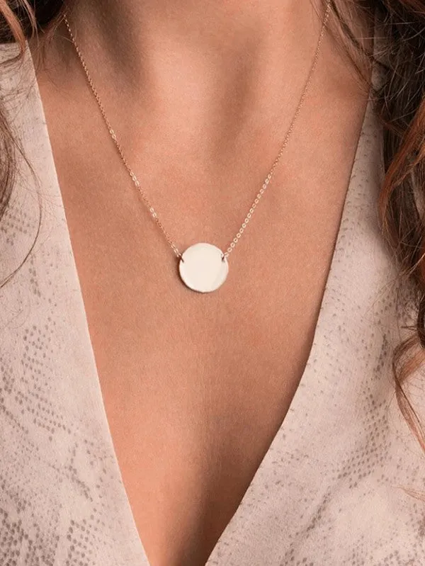 Round Pendant Necklace