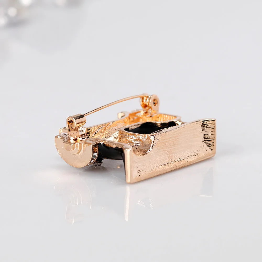 SB312 - Diamond sewing machine brooch