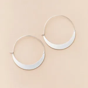 Scout Refined Earring Collection - Crescent Hoop/Sterling Silver