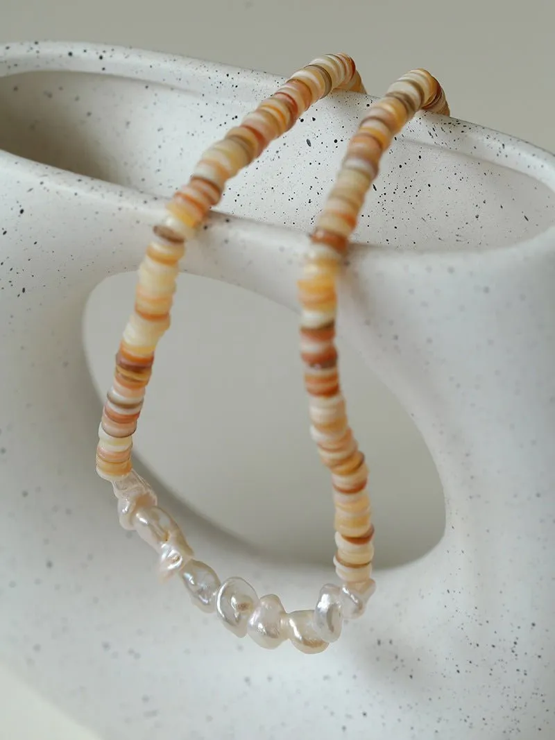 Shell Baroque pearl Necklaces