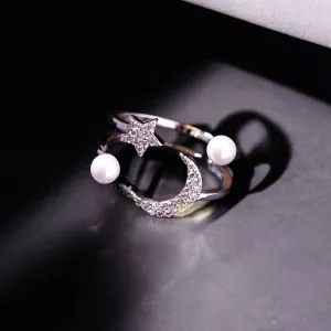 Silver Celestial Wrap Rings