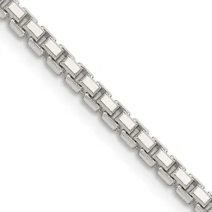 Silver Polish 2.50-mm Octagon Solid Box Chain