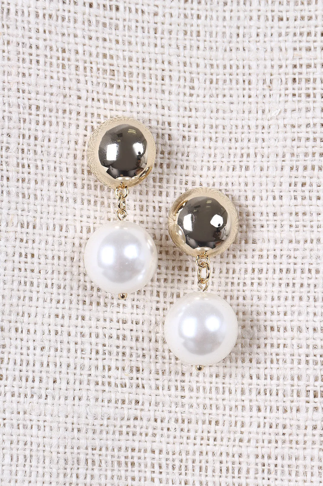 Simple Pearl Drop Earrings