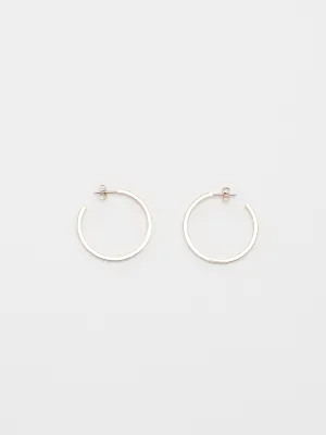 Simple Rose Gold Hoops