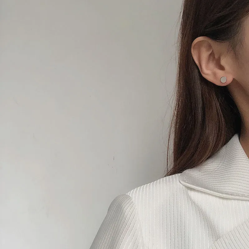 Sliver Circle Earrings