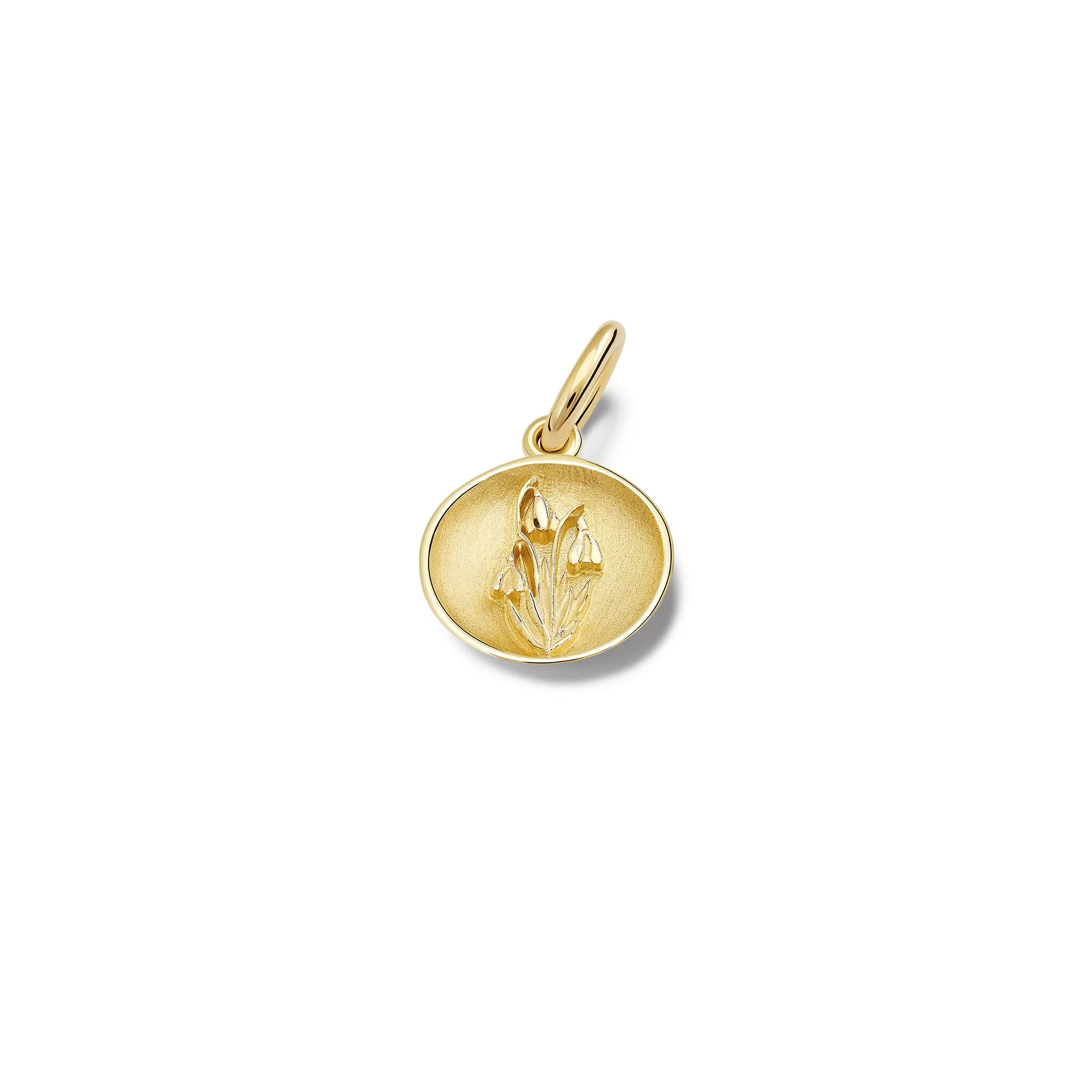 Snowdrop Necklace Pendant Yellow Gold