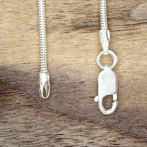 Solid Sterling Silver Snake Chains