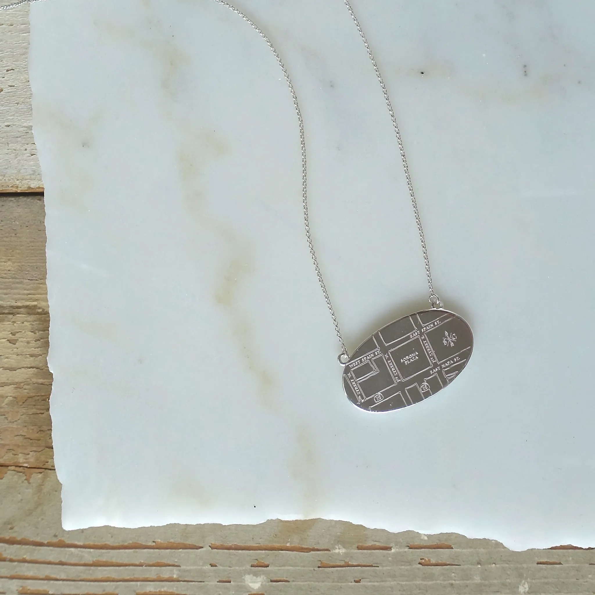 Sonoma Map Necklaces