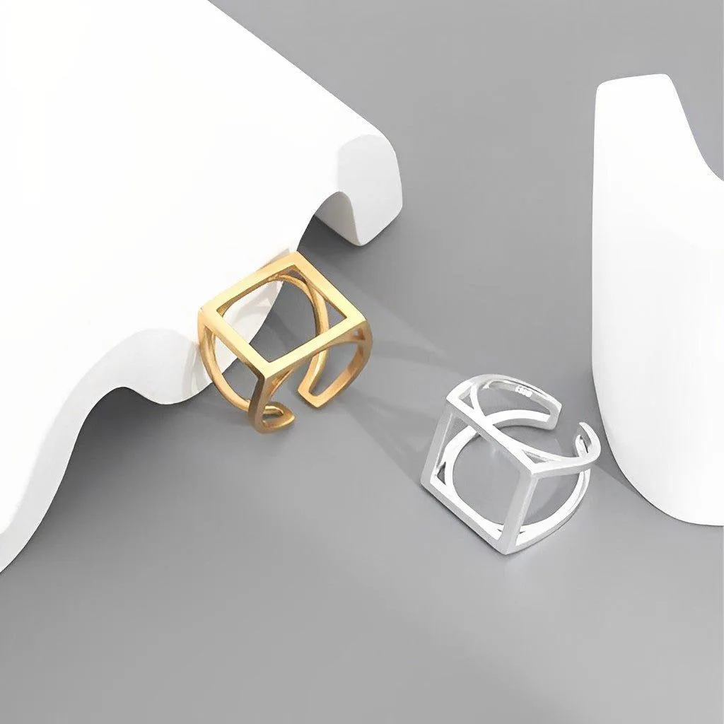 Square Open Rings - Nete