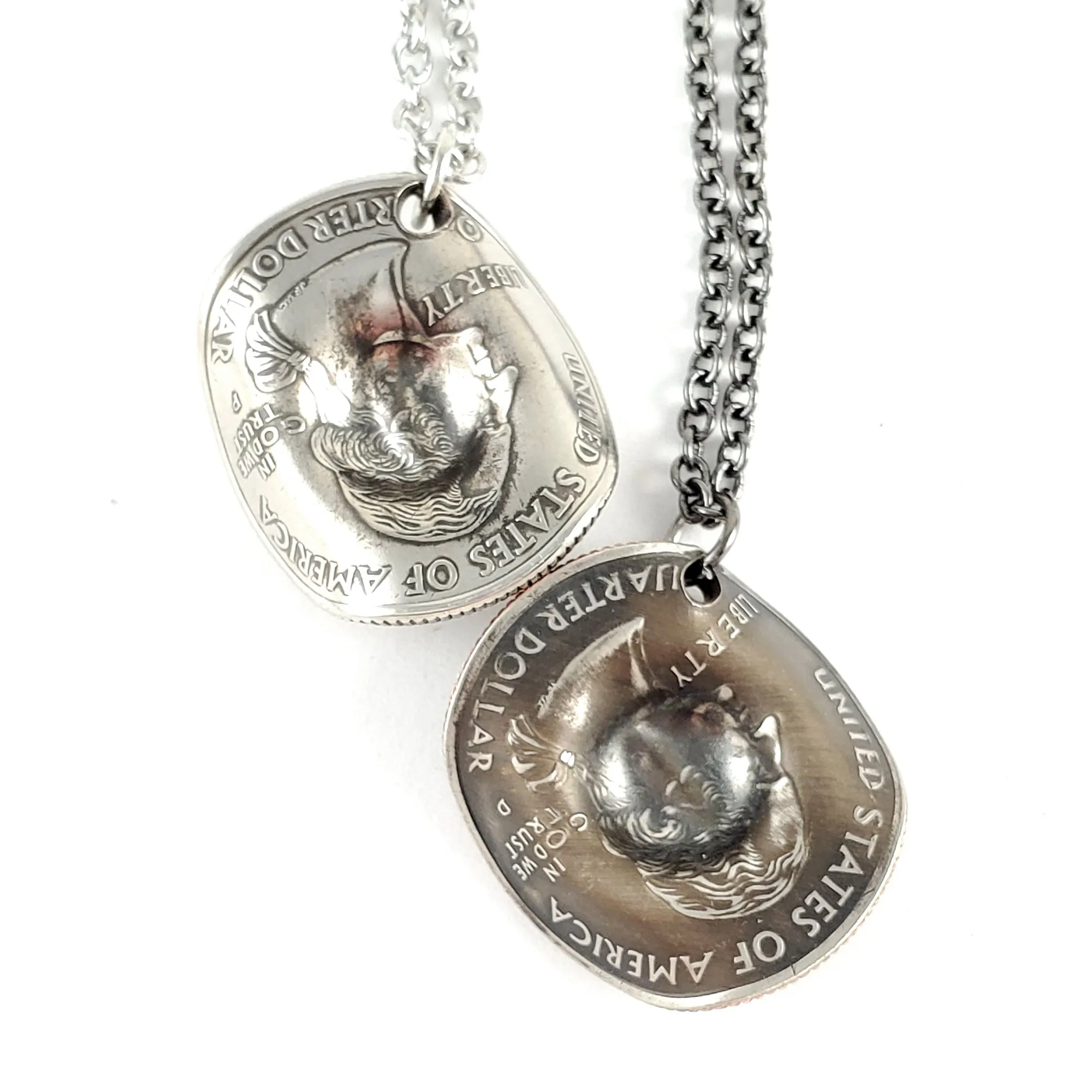 State Quarter Cowboy Hat Coin Necklace