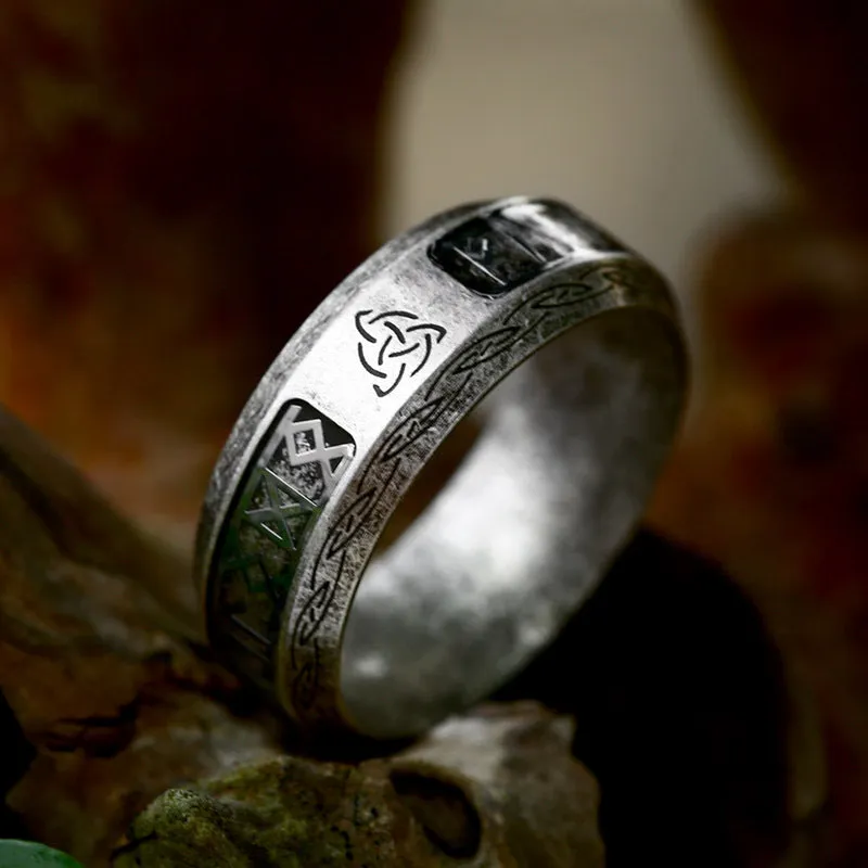 Stylish Viking-Inspired Unisex Stainless Steel Rings for Wholesale