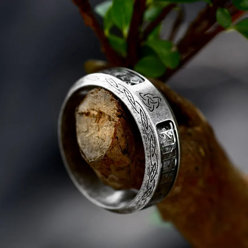 Stylish Viking-Inspired Unisex Stainless Steel Rings for Wholesale