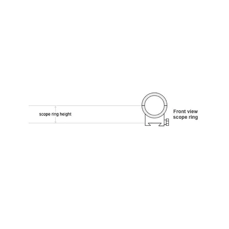 Sun Optics .22 30mm 3/8" Dovetail Rimfire Riflescope Rings (Low, medium, high)