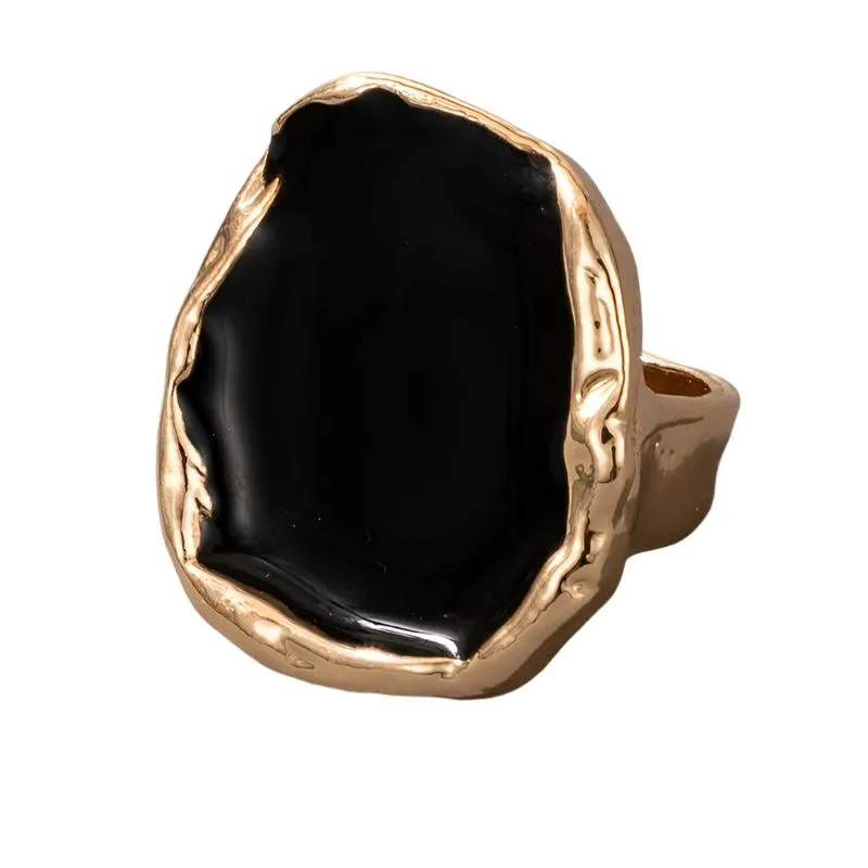 TEEK - Back From Black Stone Gold Ring