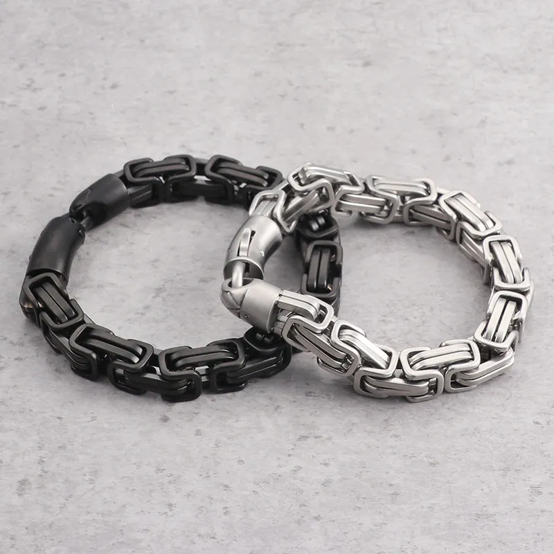 Trendy Men's Titanium Steel Bracelets - Personalized Jewelry Gifts from Europe and America