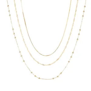 Triple Layer Necklace - Dotted