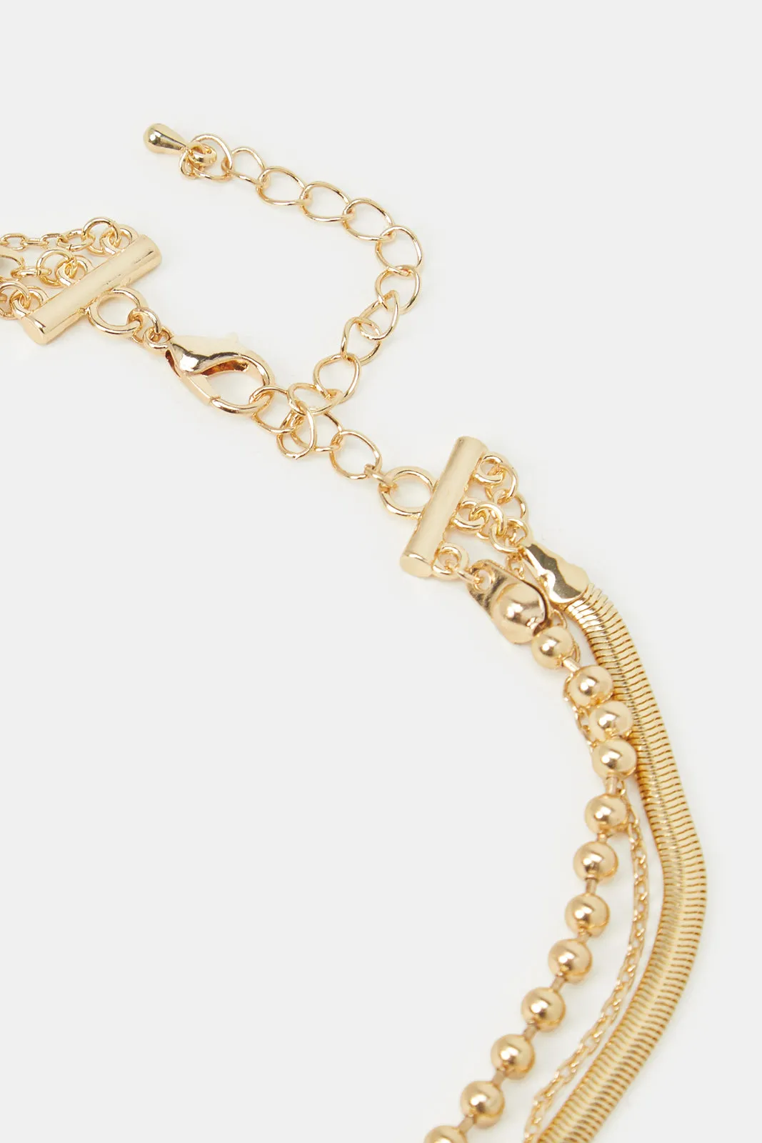 Women Gold Layered Necklace