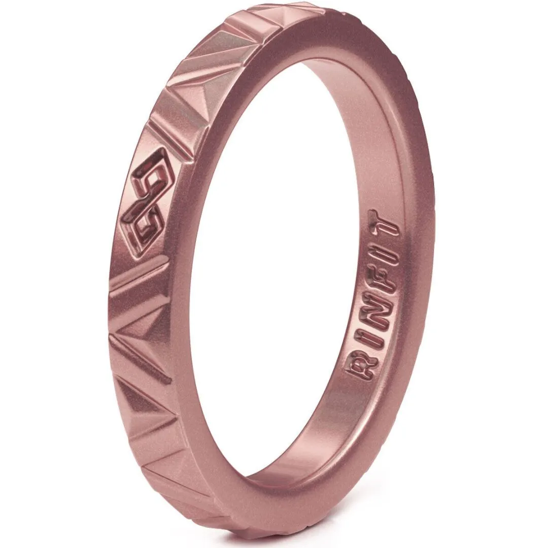 Women's Infinity Silicone Stackable Rings. Stylish Design, Comfortable & Durable Wedding Band