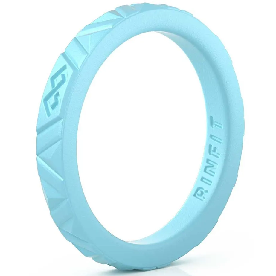 Women's Infinity Silicone Stackable Rings. Stylish Design, Comfortable & Durable Wedding Band