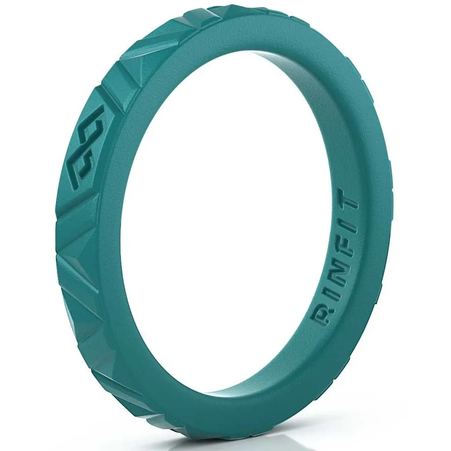 Women's Infinity Silicone Stackable Rings. Stylish Design, Comfortable & Durable Wedding Band