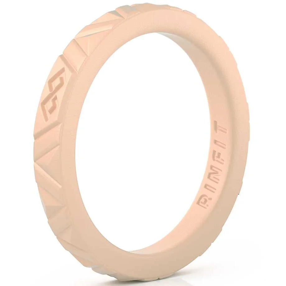 Women's Infinity Silicone Stackable Rings. Stylish Design, Comfortable & Durable Wedding Band