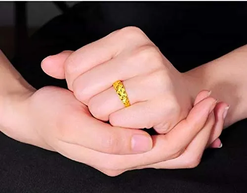 Yellow Chimes Stylish Star Design Gold Plated Adjustable Rings for Men and Boy's