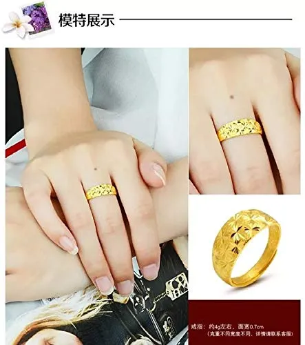 Yellow Chimes Stylish Star Design Gold Plated Adjustable Rings for Men and Boy's